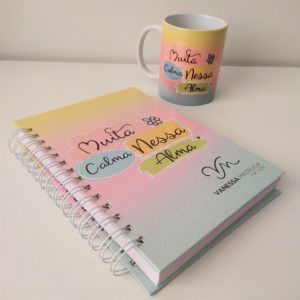 Combo caneca + agenda personalizada