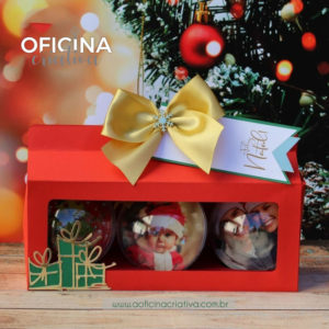 Oficina Criativa bola de natal personalizada