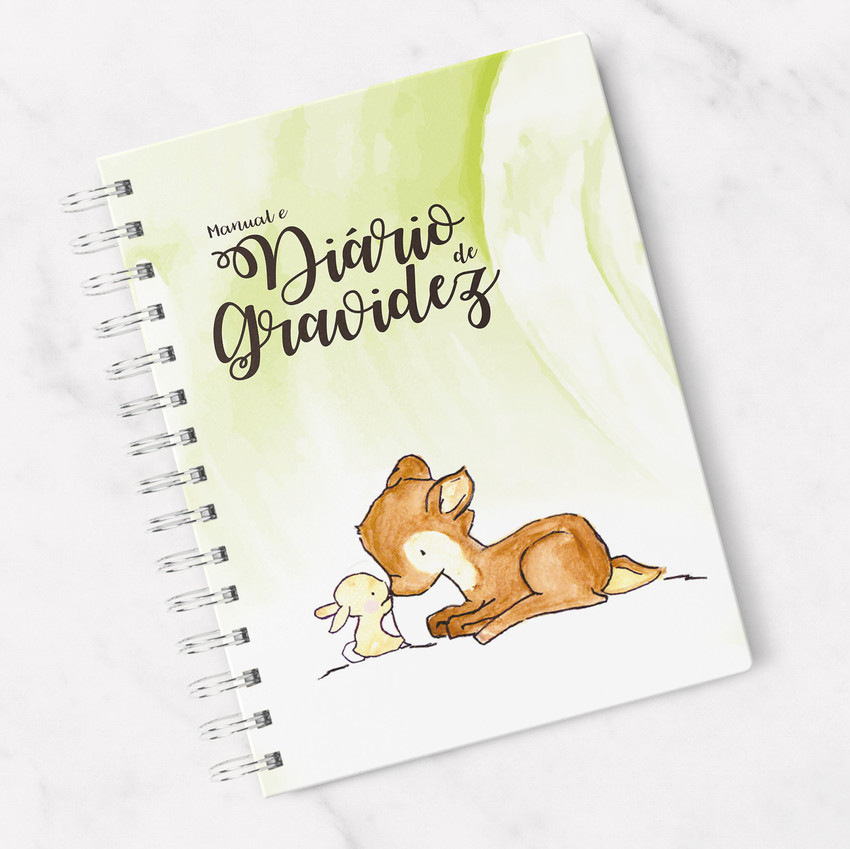 Oficina Criativa Capa Diário de Gravidez