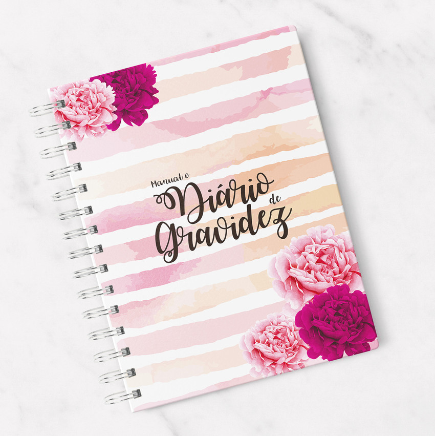 Oficina Criativa Capa Diário de Gravidez