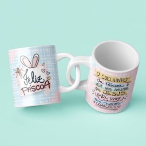 Oficina Criativa caneca personalizada páscoa