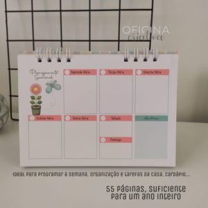 Oficina Criativa organizador semanal