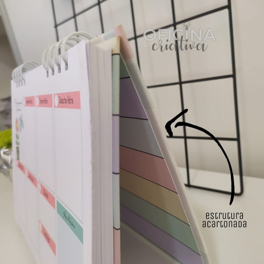 Oficina Criativa organizador semanal