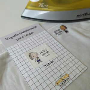 Oficina Criativa etiqueta para roupa personalizada
