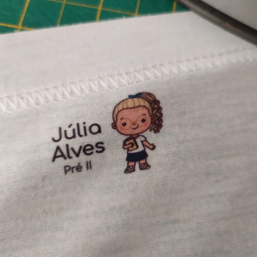 Oficina Criativa etiqueta para roupa personalizada