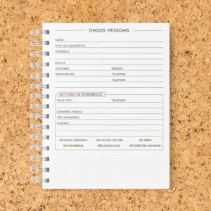 Oficina Criativa agenda escolar personalizada