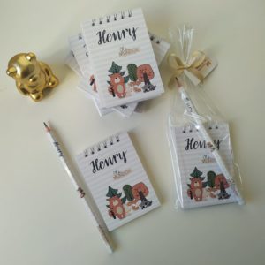 Mini bloco com lápis personalizado