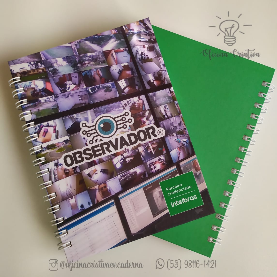 Oficina Criativa caderno personalizado