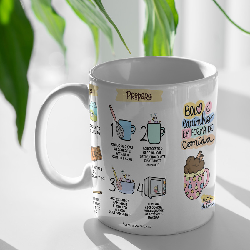 Oficina Criativa caneca bolo na caneca