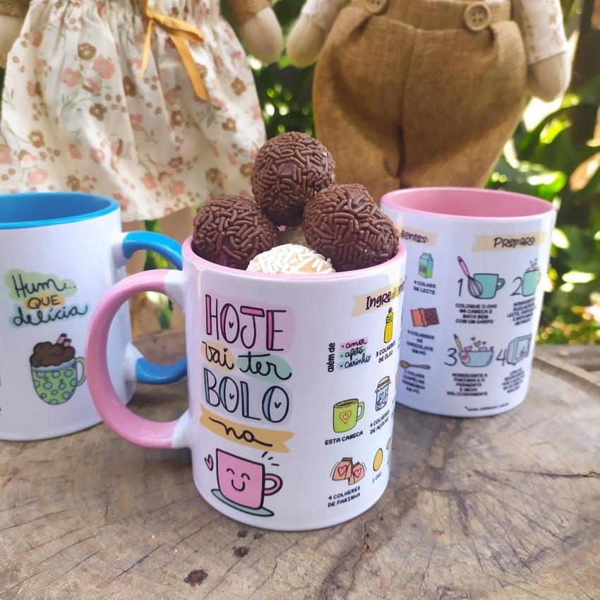 Oficina Criativa caneca bolo na caneca