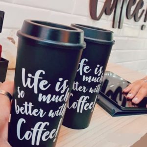 Oficina Criativa copo café personalizada