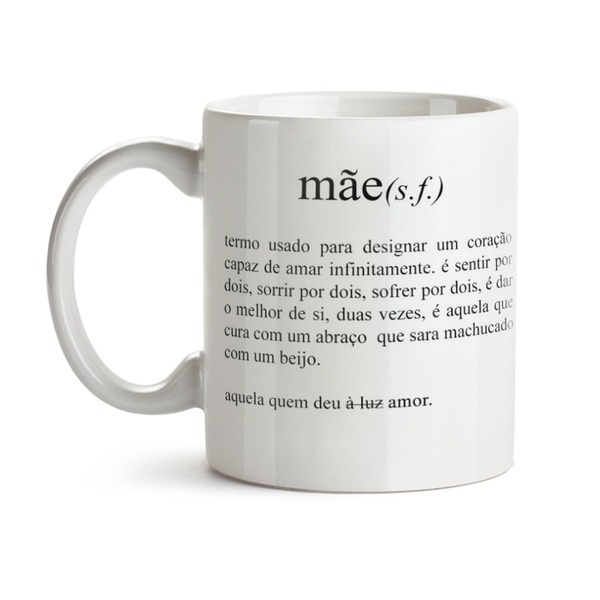 Oficina Criativa caneca personalizada mãe
