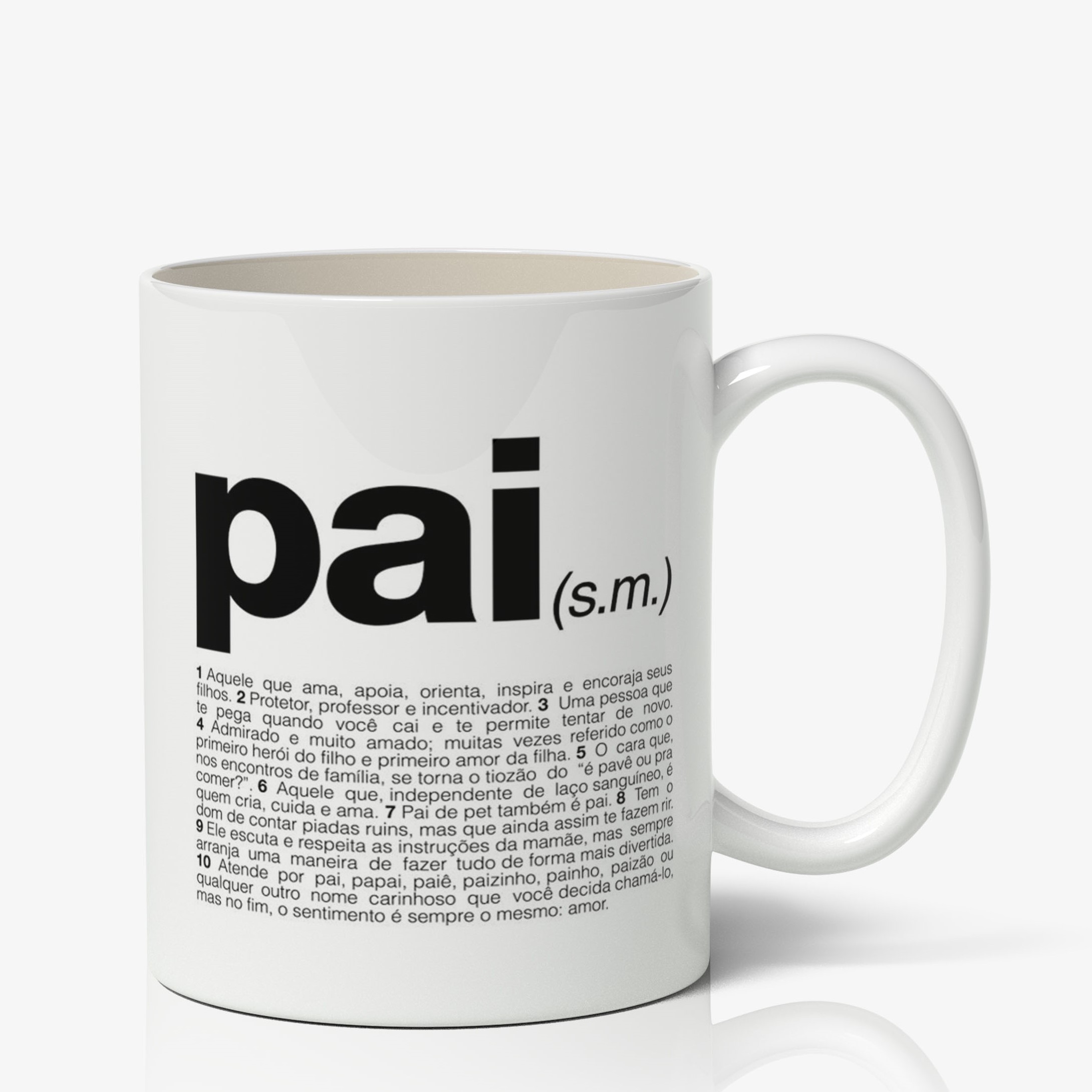 Oficina Criativa caneca personalizada pai