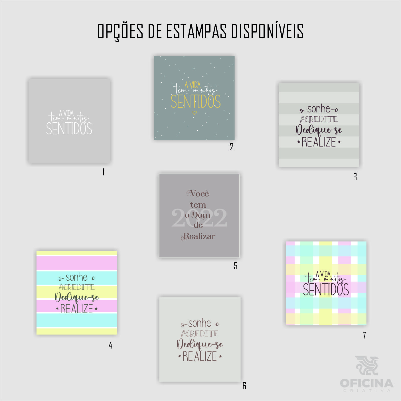 Oficina Criativa calendário 2022