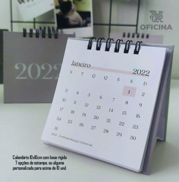 Oficina Criativa calendário 2022