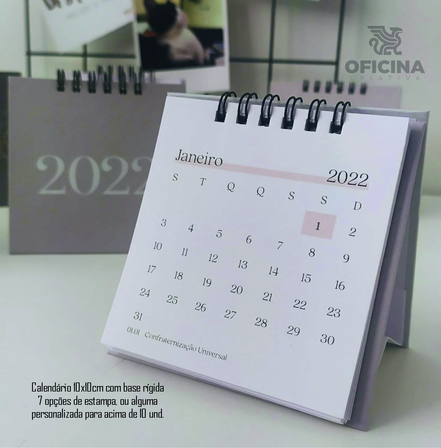 Oficina Criativa calendário 2022