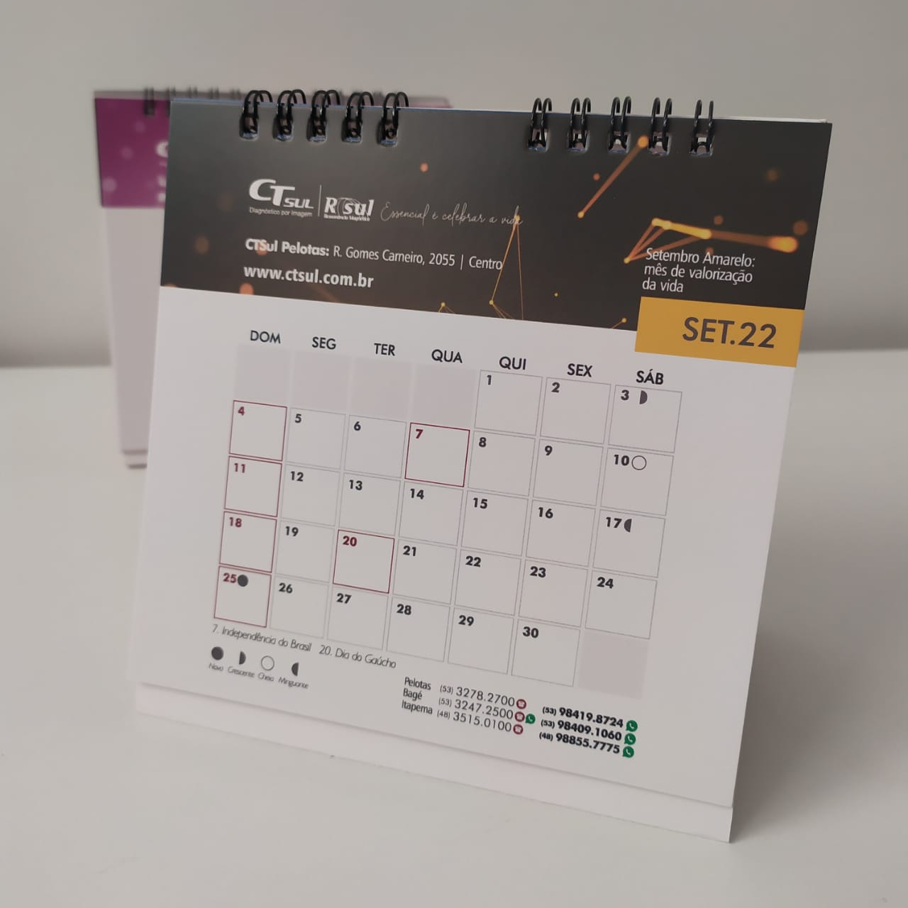 Oficina Criativa calendário personalizado