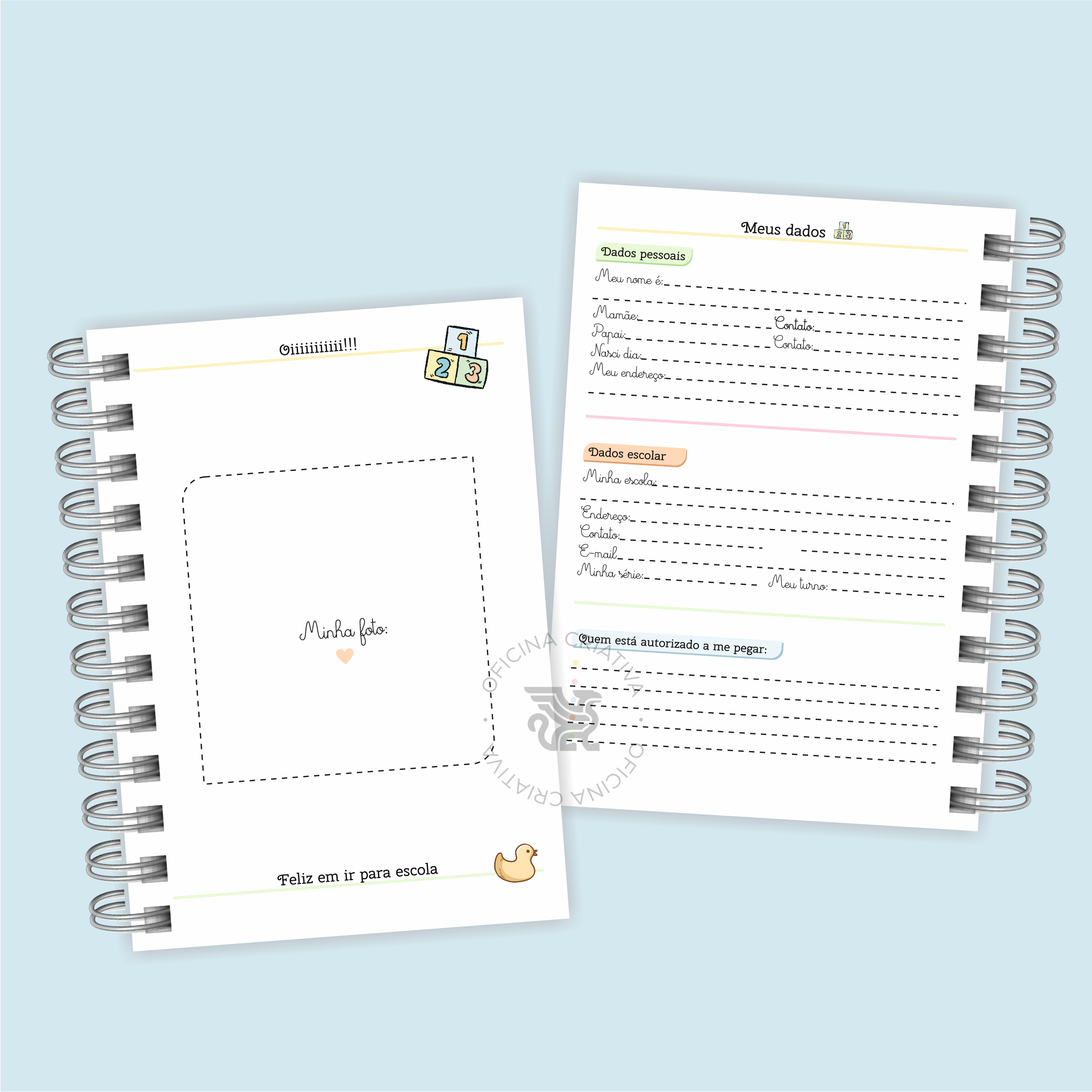 Oficina Criativa agenda infantil bebê