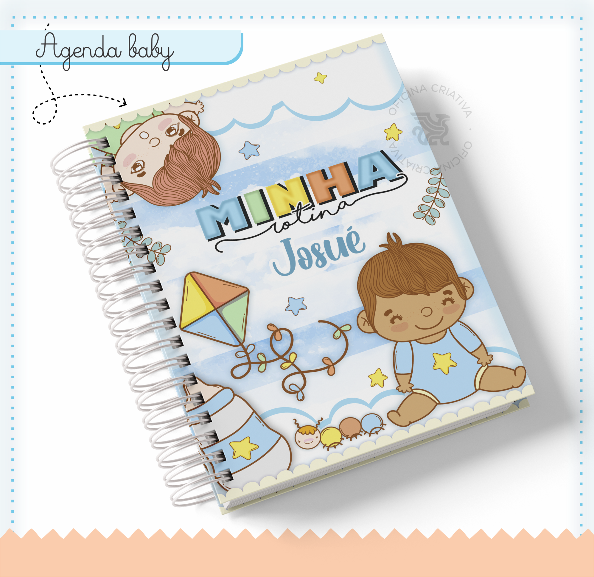 Oficina Criativa agenda infantil menino
