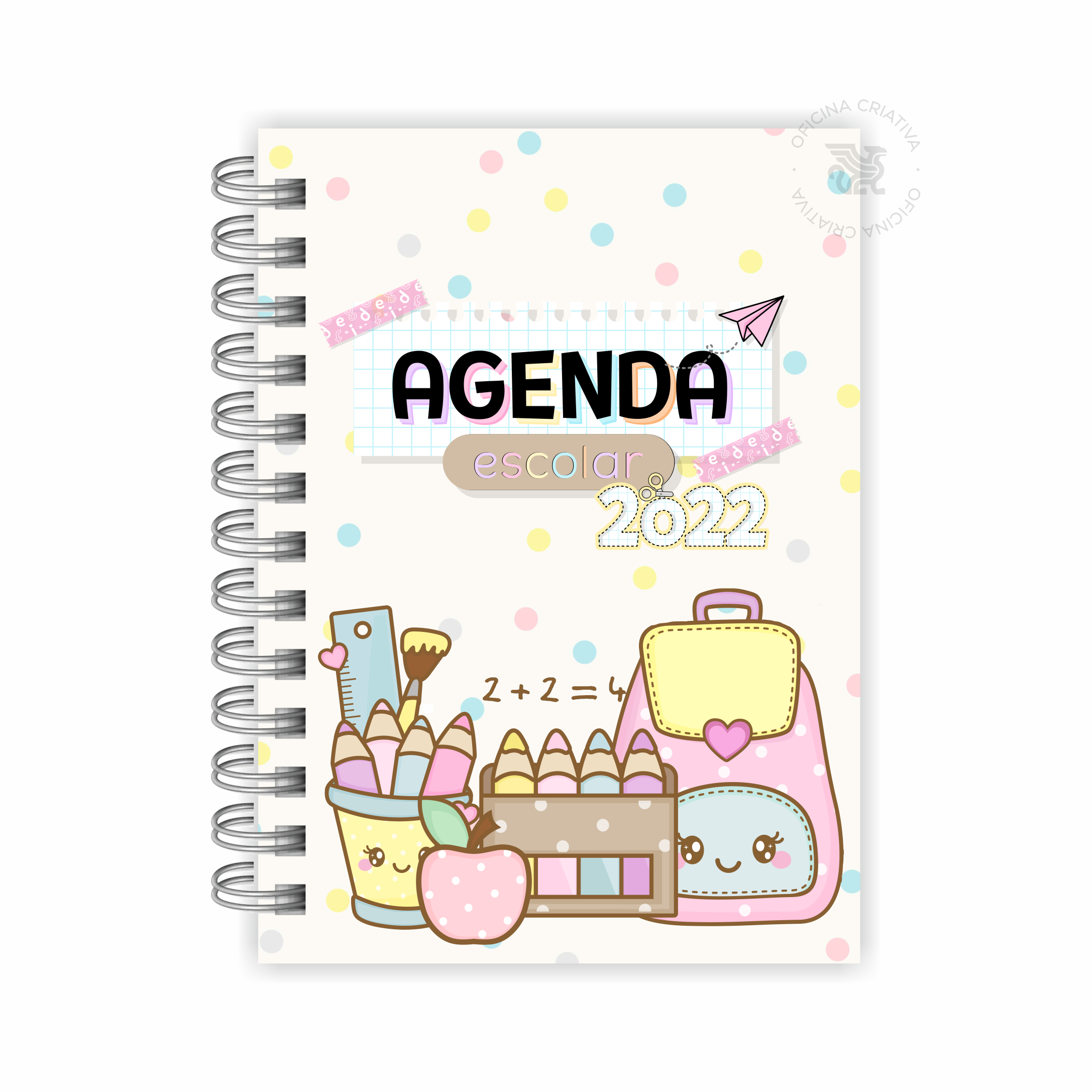 Oficina Criativa agenda escolar personalizada