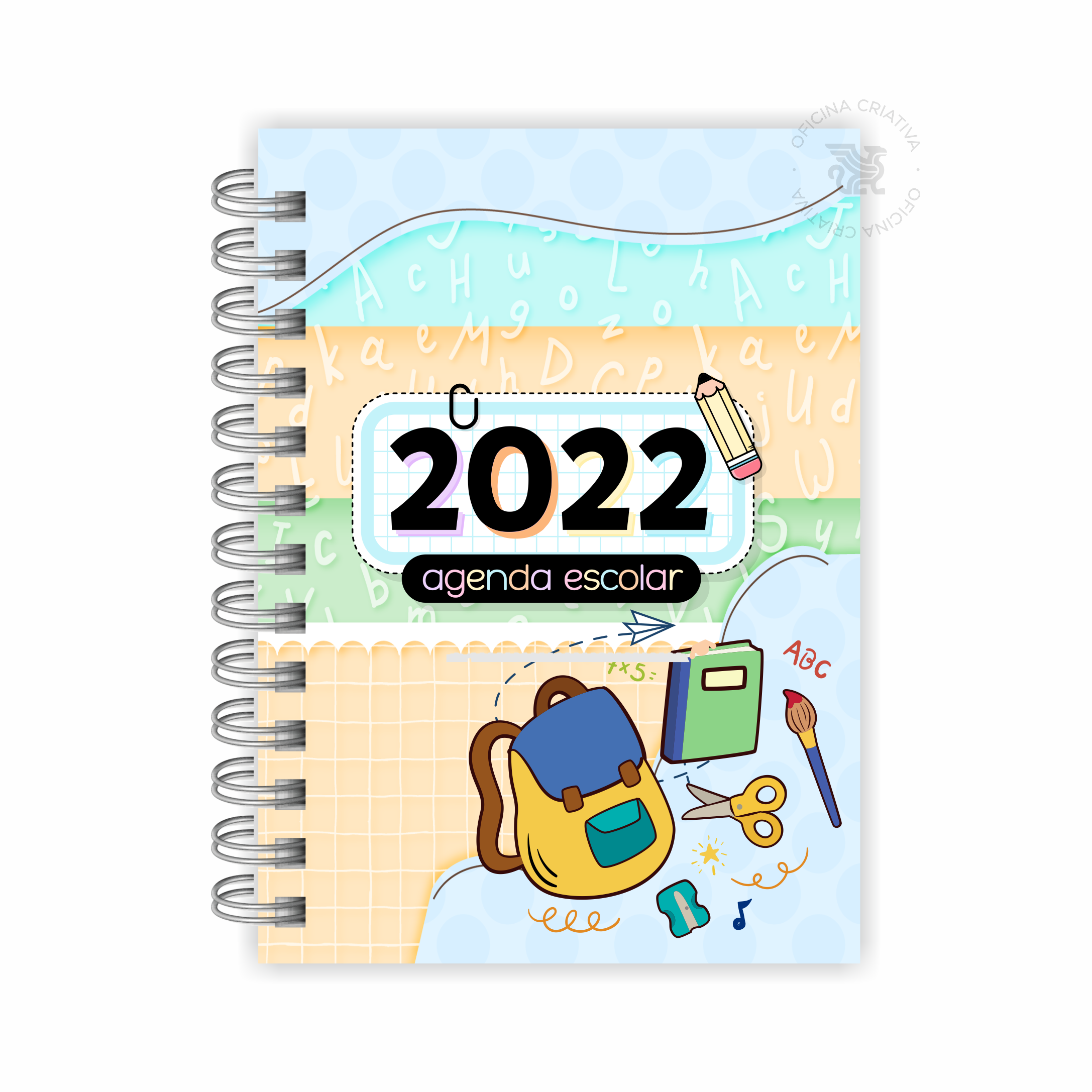 Oficina Criativa agenda escolar personalizada