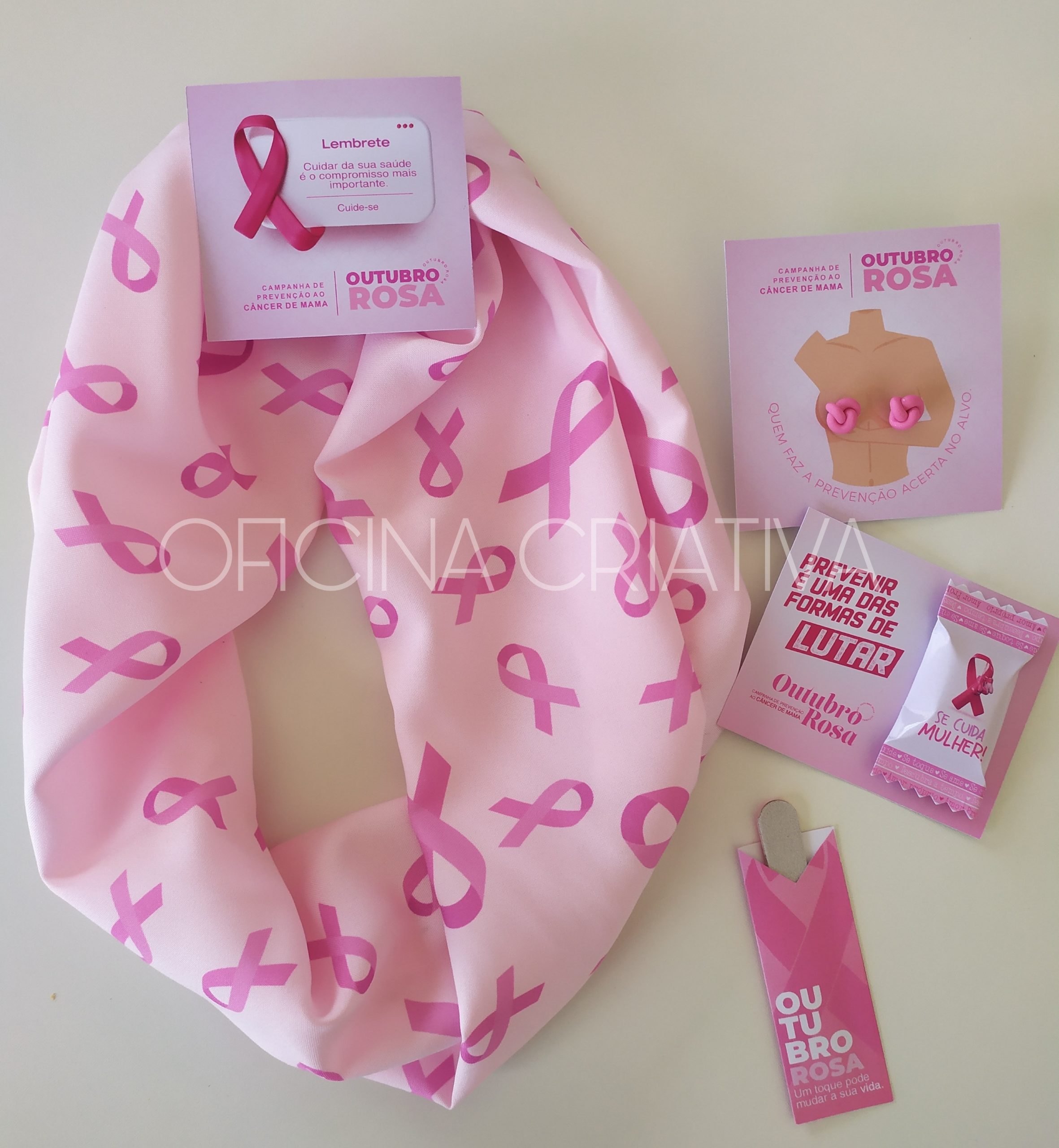 Oficina Criativa Outubro Rosa kit