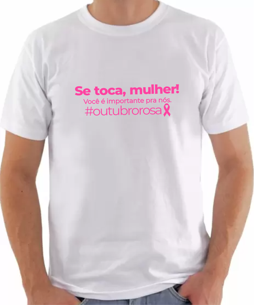 Oficina Criativa Outubro preta camiseta branca personalizada