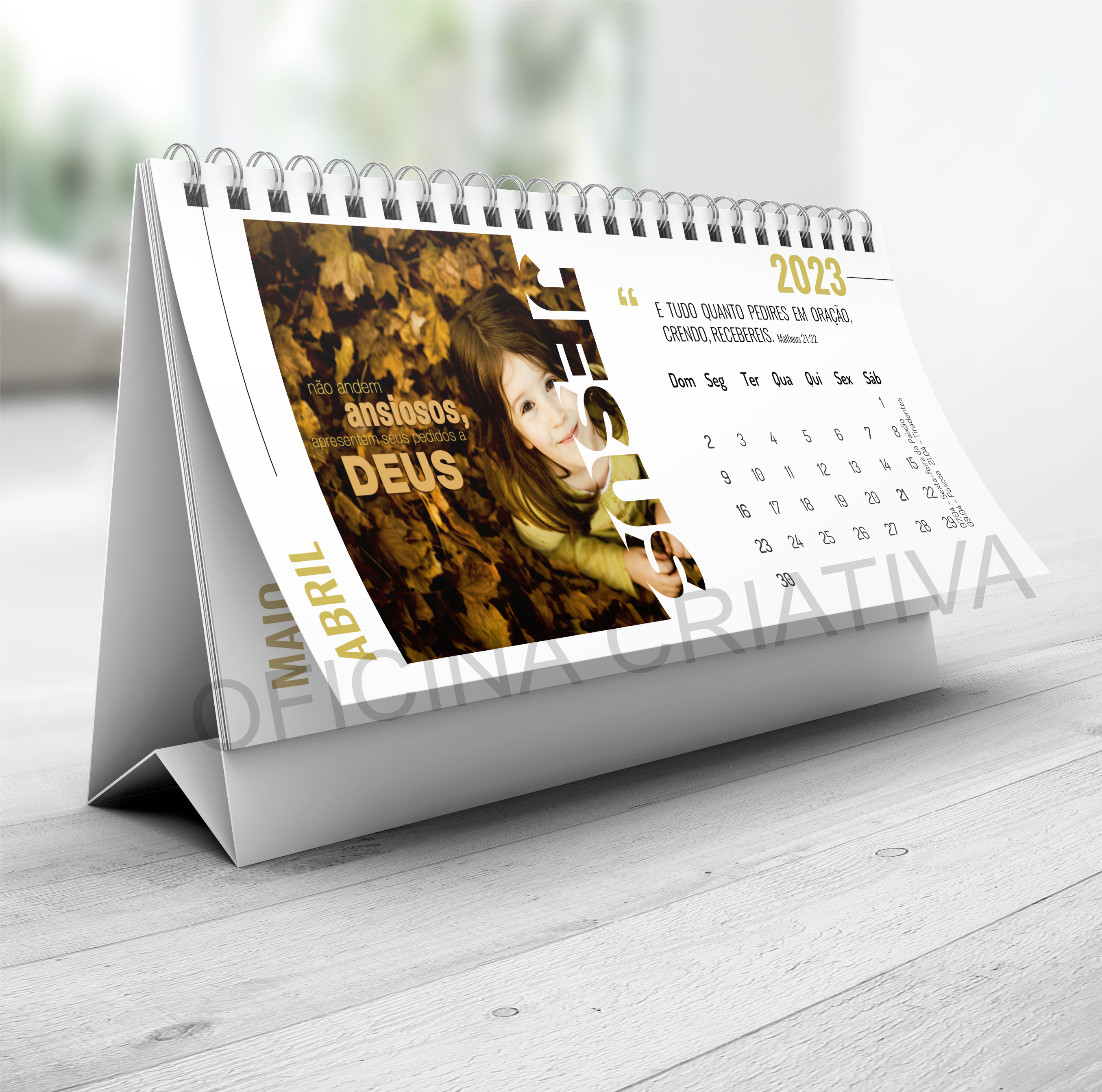 Oficina Criativa Calendário Cristão 2023 evangélico