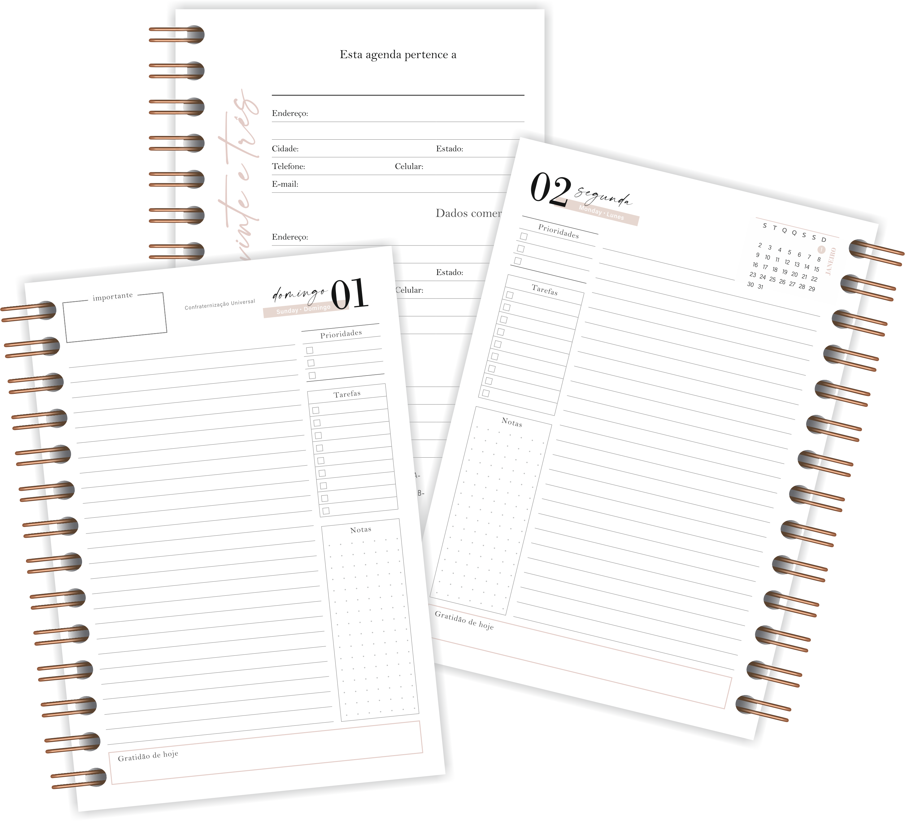 Oficina Criativa agenda personalizada 2023 elegante