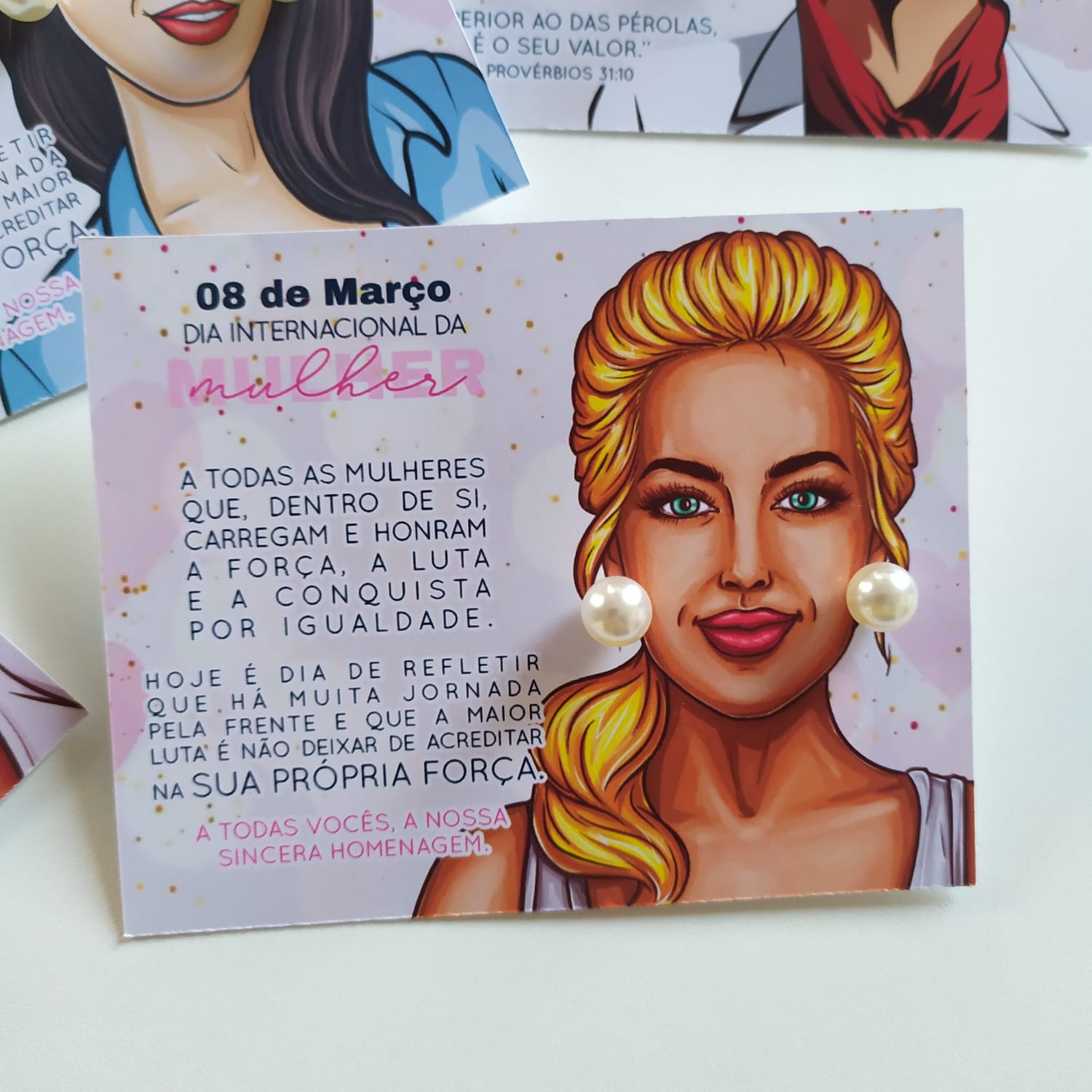 Oficina Criativa - Brinco dia da mulher