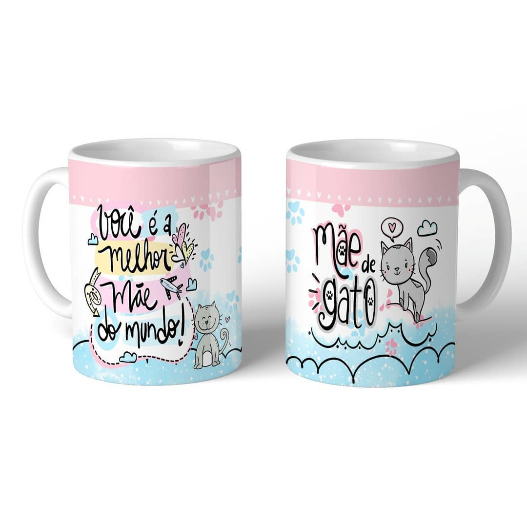 Oficina Criativa caneca personalizada presente de dia das mães