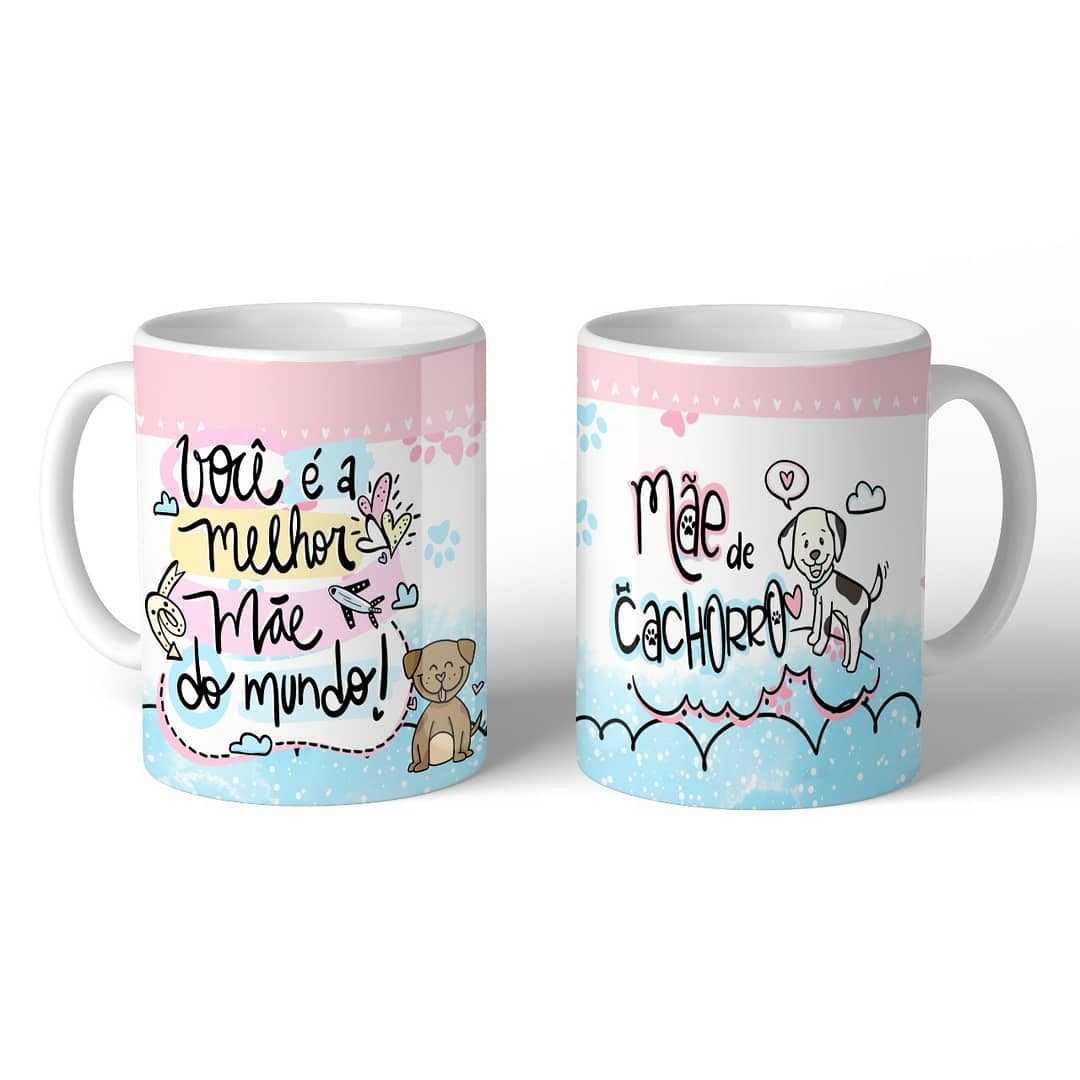 Oficina Criativa caneca personalizada presente de dia das mães