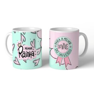 Oficina Criativa caneca personalizada presente de dia das mães
