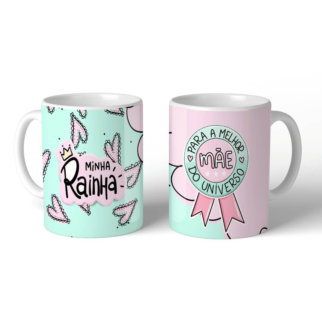 Oficina Criativa caneca personalizada presente de dia das mães