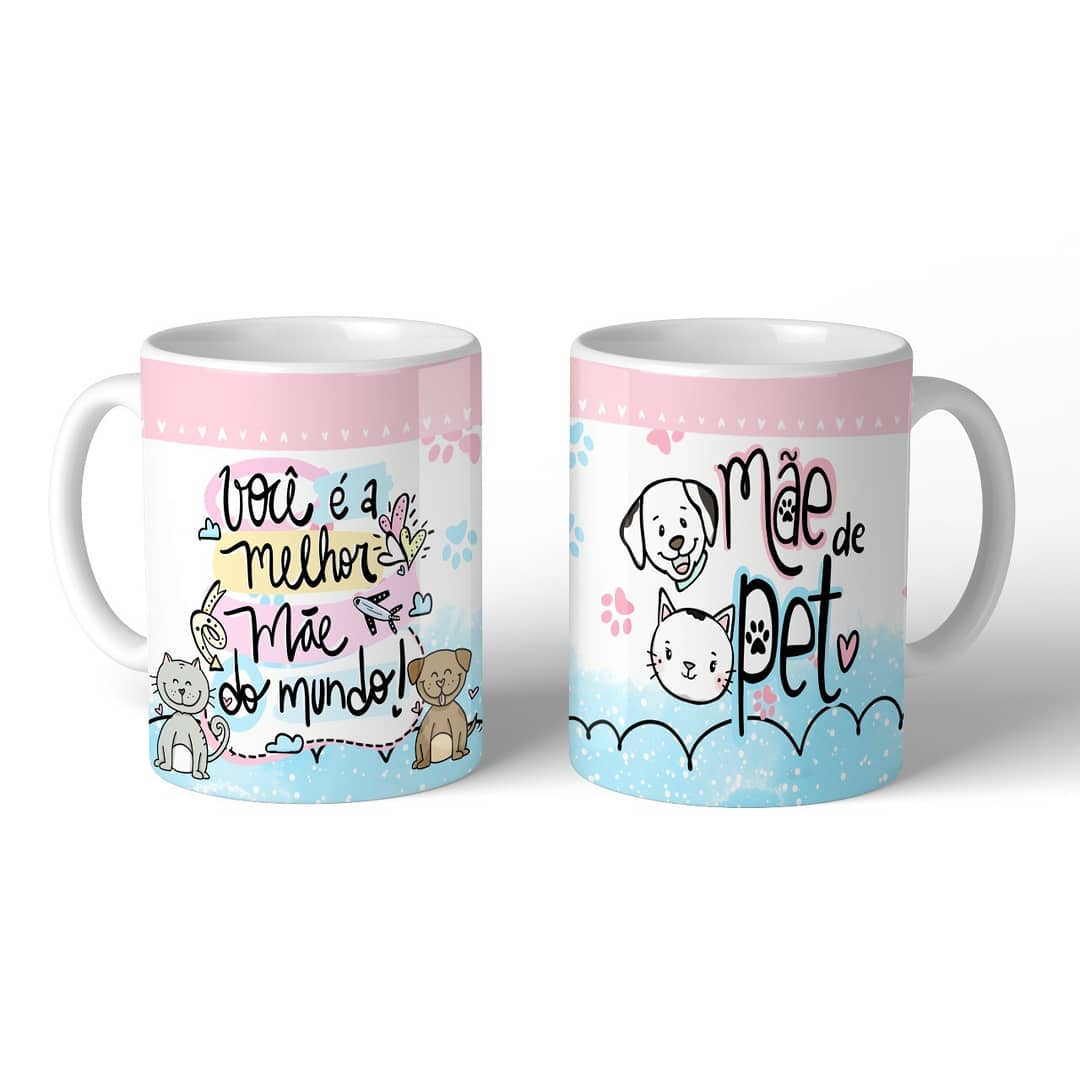 Oficina Criativa caneca personalizada presente de dia das mães