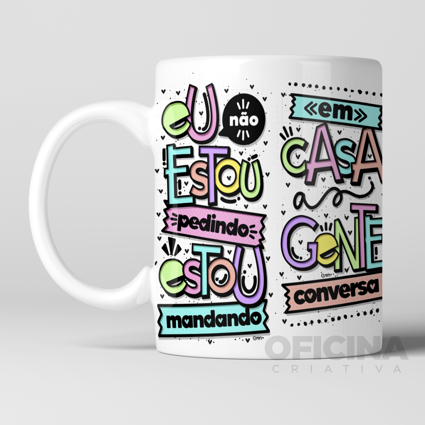 Oficina Criativa caneca personalizada presente frases de mãe dia das mães