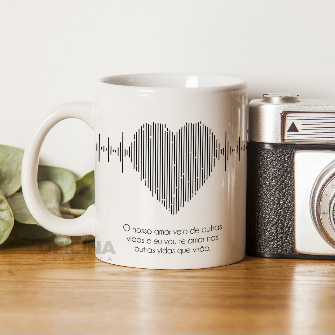 Oficina Criativa caneca personalizada dia dos namorados