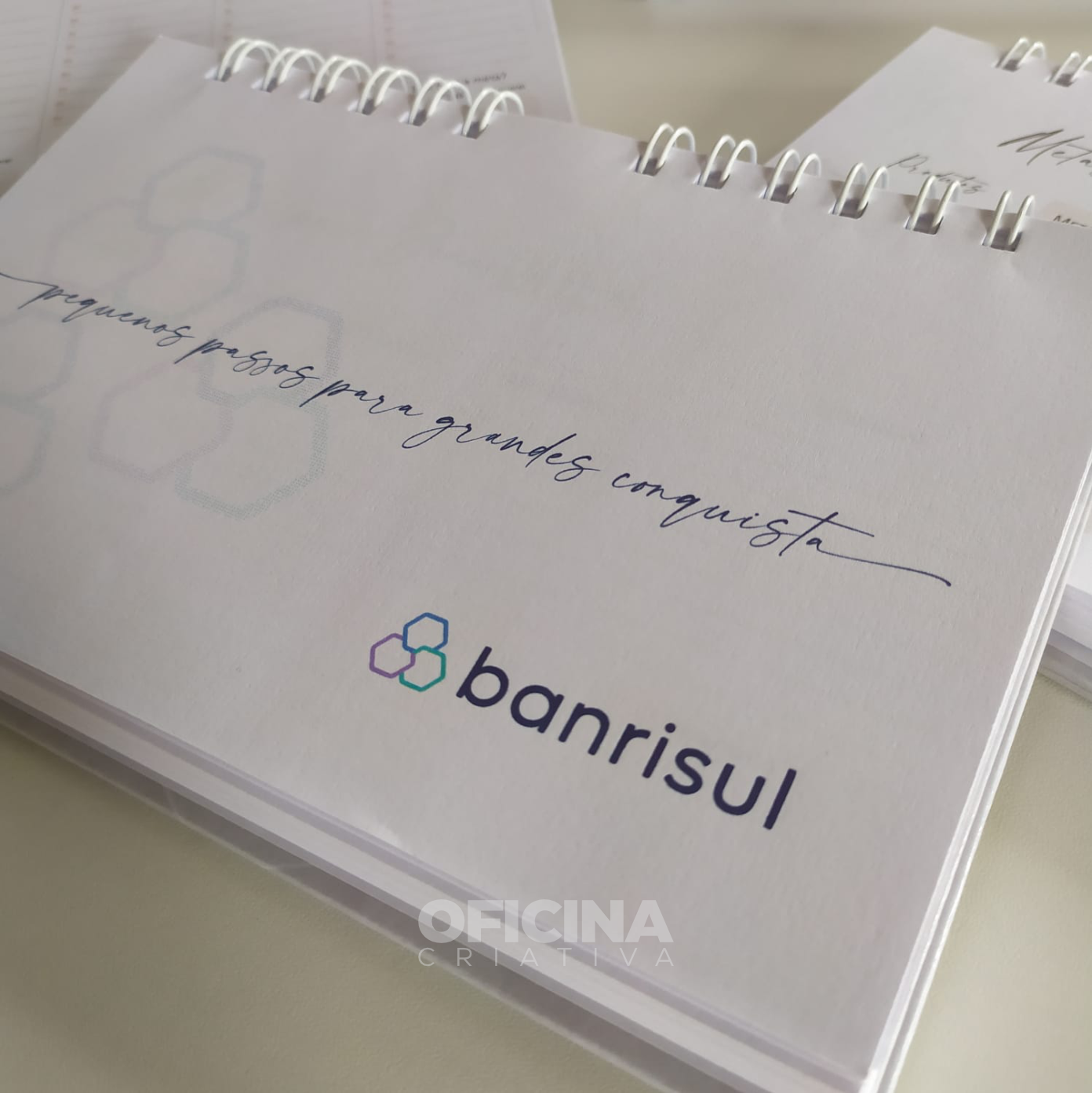 Oficina Criativa desk planner 2024 personalizado bancário