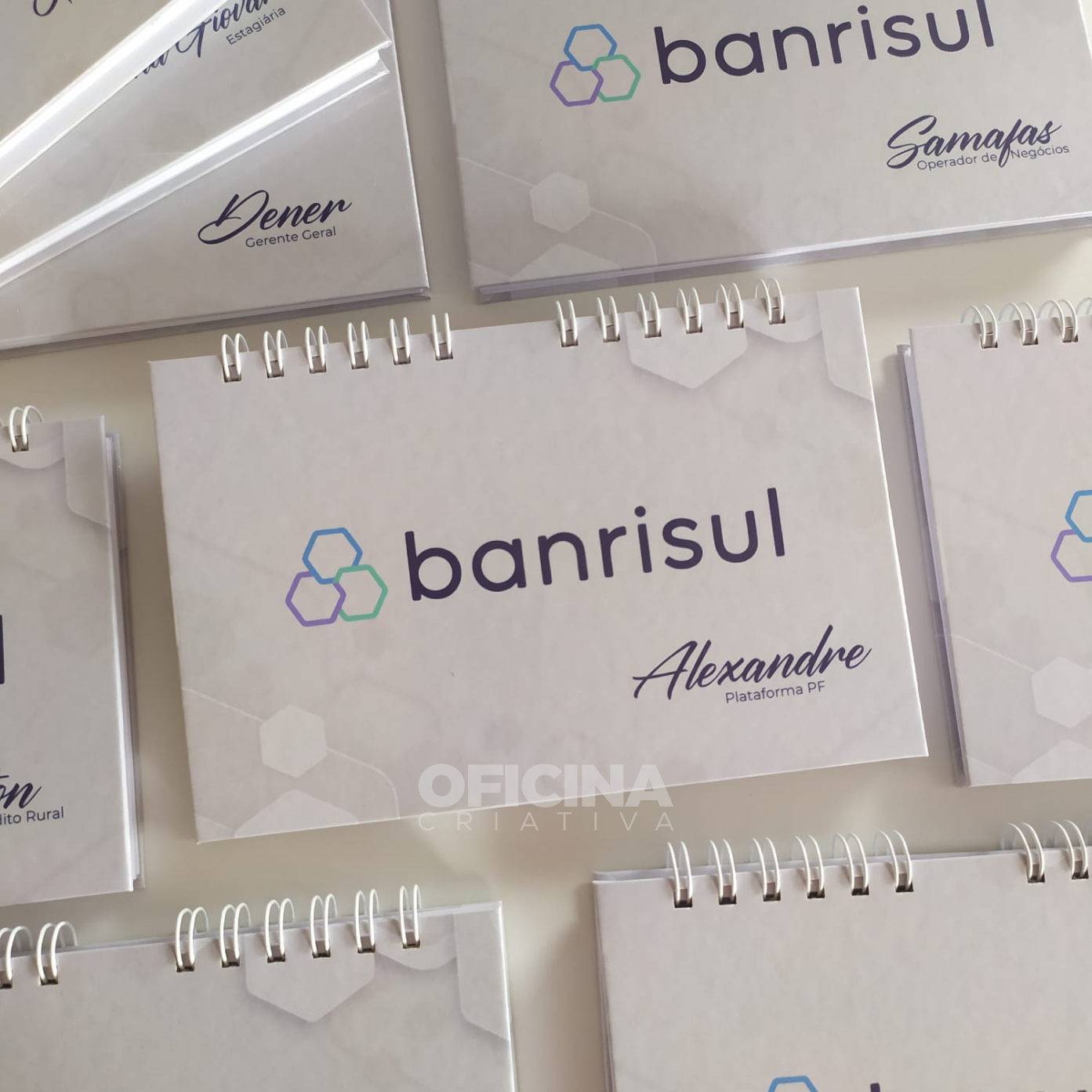 Oficina Criativa desk planner 2024 personalizado bancário