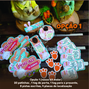 Oficina Criativa kit caça aos ovos coelhinho