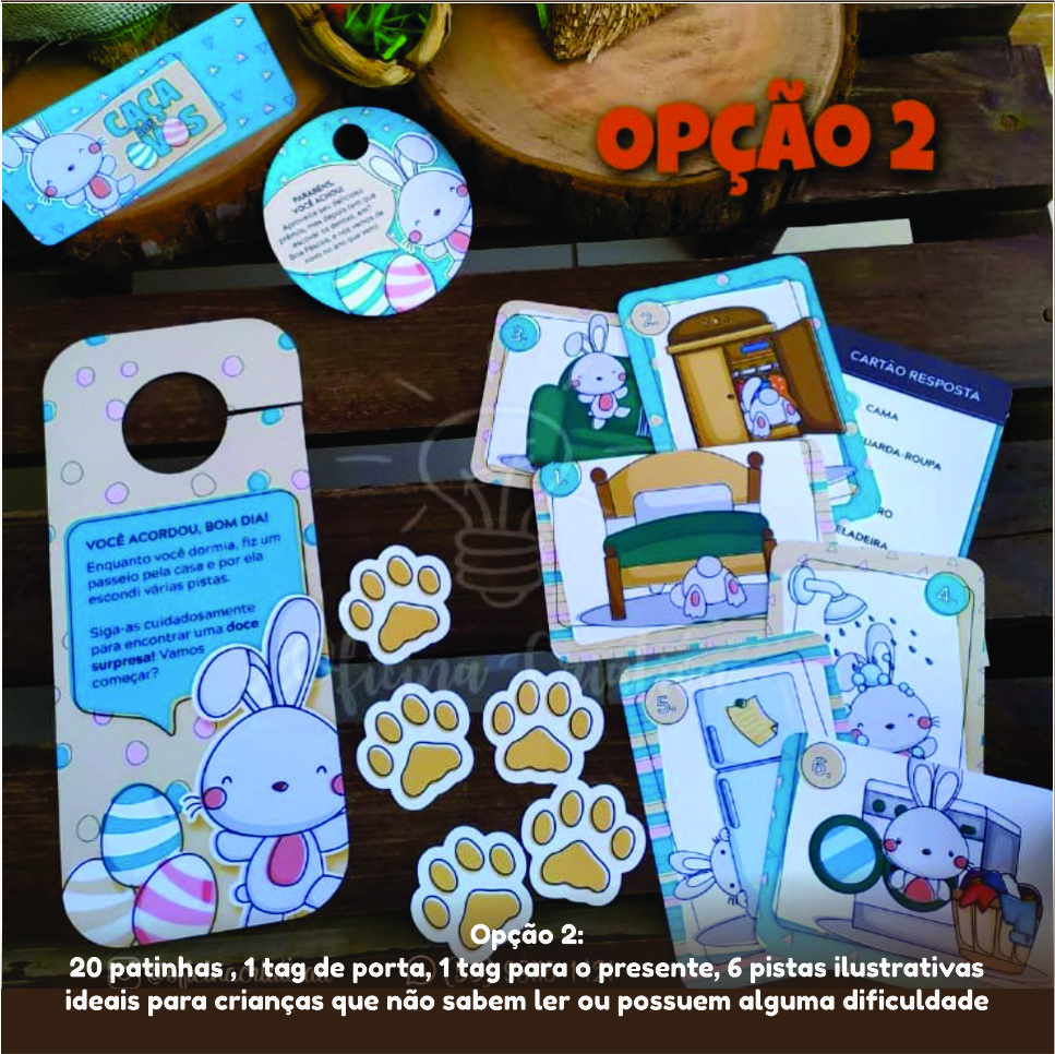 Oficina Criativa kit caça aos ovos coelhinho