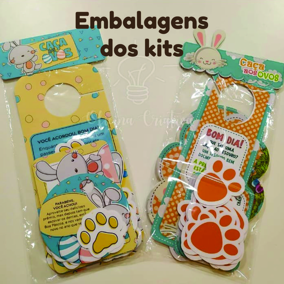Oficina Criativa kit caça aos ovos coelhinho