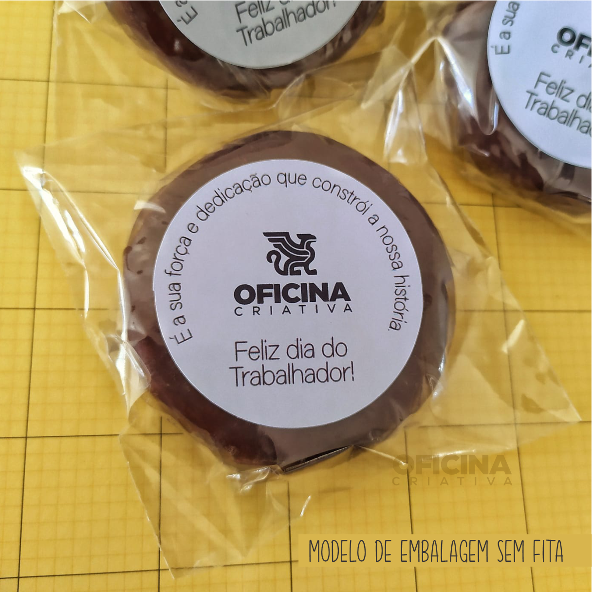 Oficina Criativa alfajor personalizado dia do trabalhador