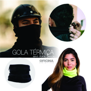 gola térmica de frio para motociclista motoboy